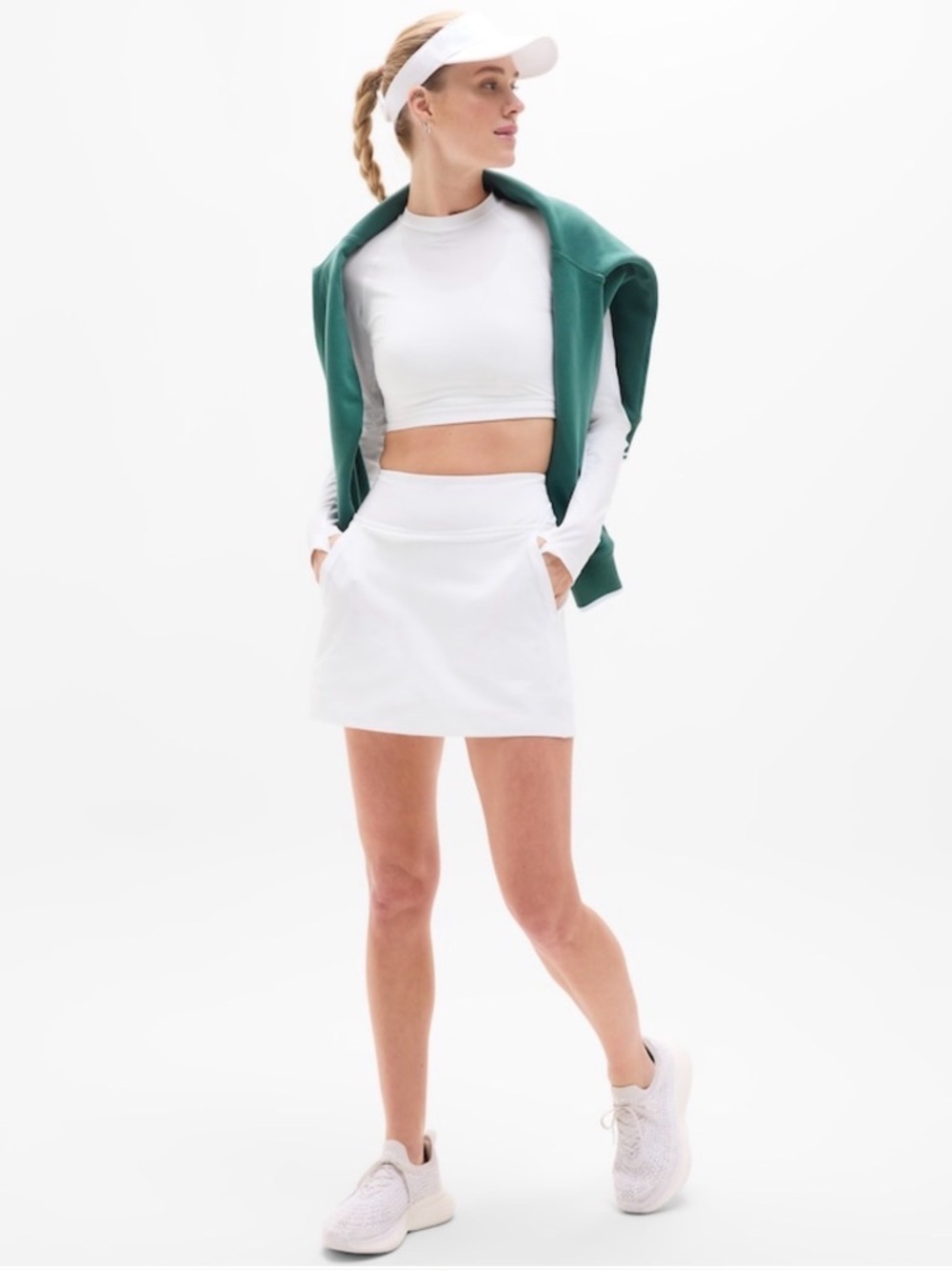 NWT Athleta Tee Time White Skort 15” Size Medium. (#591648)